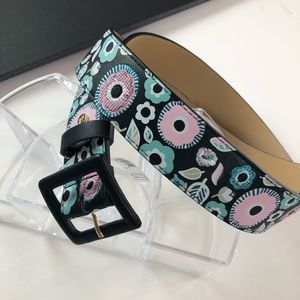 Floral Belt with Embroidery
